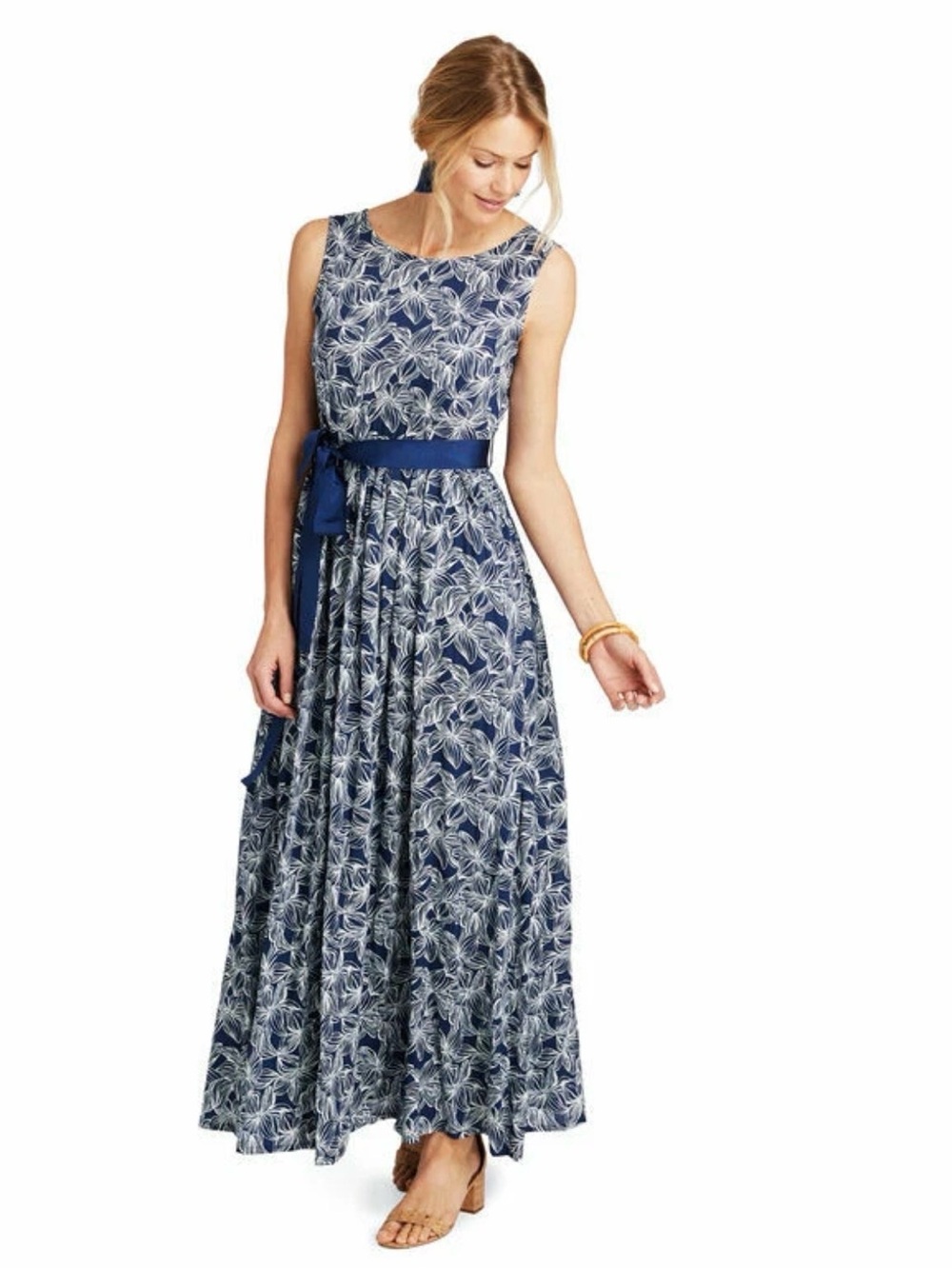 Vineyard Vines Plumeria Print Maxi Dress